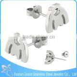 ZS20325 Medical Steel Animal Shaped Stud Earring Girls Butterfly Wing Earrings thumbnail-3