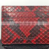 New Fashion Mens Credit Card Holders 100% Real Python Leather Card Holders For Christmas Gift