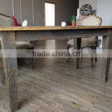 Classic oak wooden vintage furniture long dining table