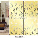 Partition Glass/ Wall Glass/titanium Plated Color Glass/TJ/CJ-golden Leaf thumbnail-1