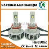 DC12-24V 3000lm G6 Led Head Light Canbus h9 All in One no Fan Auto Led Headlight Kit thumbnail-5