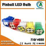 Wedge T10 555 6.3V Pinball Led Lamp White