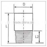 1/8 " Threaded NPT Round Head Plug Square To Round Pipe Fitting thumbnail-6
