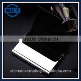 Stainless Steel and PU Material Black Color Business Card Cases Free Logo Engraving thumbnail-3