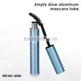 Empty Blue Aluminum Mascara Tube