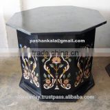 Octagonal Marble Inlay Table Base
