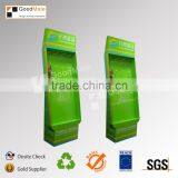 Green environmental beautiful corrugated gift card hanging shipper display