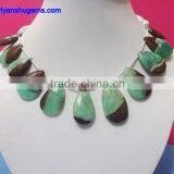 Chrysoprase Faceted Long Pear
