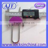 AJF New Arrival Only Manufacturer Popular Wholesale Colored Aluminium Double Heart Shape Padlock thumbnail-5