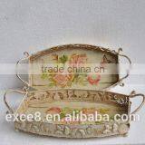 Shabby Chic Decorative Rectangular Serving Tray