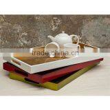 Decorative Party Melamine Serving Tray With Handles