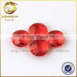 Double checker cut round shape glass sotne, loose crystal stone, synthetic crystal                        
                                                                                Supplier's Choice