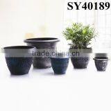 Small Square Silver Plastic Plant Pot thumbnail-3