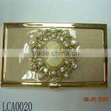 Golden Stainless Steel Business Card Case Waterproof Shockproof Aluminum Case thumbnail-1