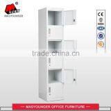 High Quality Bright White Storage Steel Six Tiers Locker