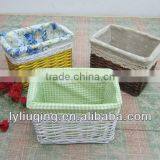 100%Handmade Round Wicker Kitchen Bread /fruit Basket With Liner thumbnail-1