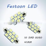10smd 5050 led festoon auto 12v led map light