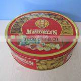 Recycleable Nice Round Cookie Tin Box for Food Packing
