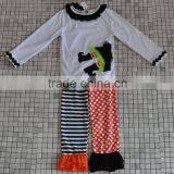 2016 Latest Design Infant Floral Pumpkin Cat Halloween Clothing thumbnail-5