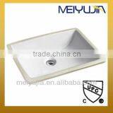 UPC Bathroom Sanitary Ware Ceramic Wash Sink Wash Basin Under Mount Basin
