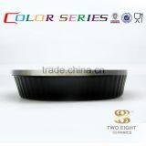 2015 Innovative Product Porcelain Tableware Black Ceramic Pet Bowl for Cake
