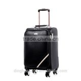 2016 new design product women leather luggage 4wheels trolley bag with high capacity