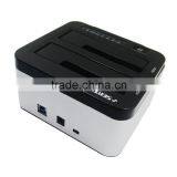 High quality USB3.0 Dual bay 2.5 and 3.5 sata hard driver dock(2 in 1)