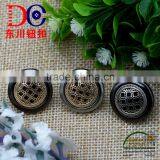 Fashion Button Rubber Core Denim Metal Jeans Button Shank Button With Pierced and Grid Logo thumbnail-6