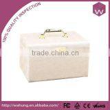 White Luxury Faux Leather Jewellery Gift Box & Handmade Packaging Case For Wedding Jewellry Gift Wholesale