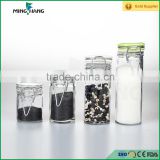 A set glass jar 50ml 60ml 100ml high quality glass storage jar with flip top cap