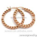 Vacuum Rose Gold Plated Stainless Steel Earrings Jewelry Fashion thumbnail-2