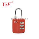 TSA Lock,TSA Padlock,3 Dials Lock,Travel Lock,Combination Lock,Luggage Lock From YiFeng