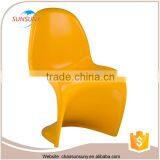 China Gold Supplier Modern Design Wholesale White Plastic Chair thumbnail-3