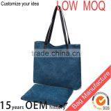 Custom Lady Tote Handbags With Leather Handle thumbnail-1