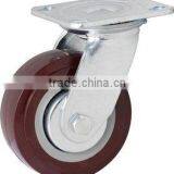High Quality Swivel PU Heavy Duty Caster With Top Plate thumbnail-1