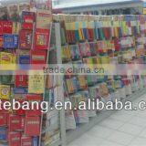 supermarket CD shelf/track lighting/metal wall strip/Basket/chrome metal strips/wire shopping basket