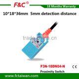 4mm Detection Distance TOp Inductive Proximity Sensor Switch With thumbnail-2