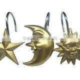 Natural Scenery Shower Curtain Resin Hooks