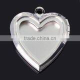 Thick Silver Plated Anti-Valentine Heart Locket..Simple, Modern, Sassy and Witty....
