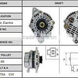 Best-selling auto alternator for Accent, Elantra 37300-22011 alternator