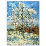ROYI ART Van Gogh Oil Painting Handing on Wall Decor of Peach Tree in Bloom (in Memory of Mauve) thumbnail-2