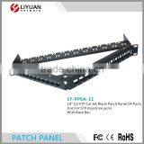 LY-PP6A-11 24 Port Angled Type Blank CAT6A STP Patch Panel