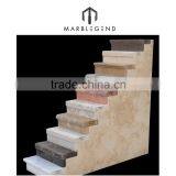 Household Interior White Marble Stone Stair Treads thumbnail-2