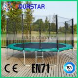 14FT Trampoline With Enclosure, Safety Net and Ladder