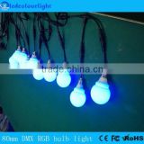 2016 Christmas 80mm Madrix ARTNET festoon DMX RGB bulb led light