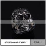 Wholesale New Products 2016 Indian Punk Jewelry Skull Ring/316l Stainless Steel Skull Ring thumbnail-1