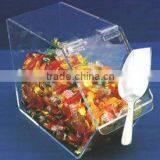 High Transparent Acrylic Candy Box With Spoon