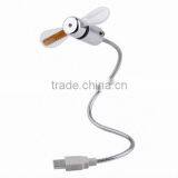 USB LED Clock Fan / Fan Clock With LED Light / Led Message Usb Fan thumbnail-3