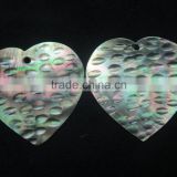 Exclusive Rare arrival Natural Mother of Pearl Gemstone With Beautiful Carving Heart Shape MOP Gemstone