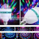 2014 Hot Sale!!! E27 3W LED Full Color Rotating Lamp
